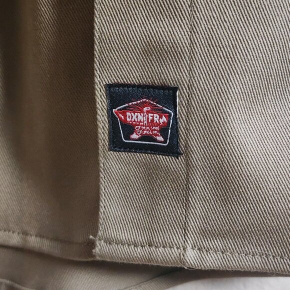 Dixxon Flame Resistant Work Shirt Mens XL Khaki FR Button Down CAT2 NFPA 2112 - Picture 5 of 11
